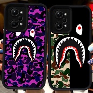 Black Casing for Xiaomi Redmi POCO X5 Note 14 14T F5 12 F6 Pro 5G H118 Bape Shark