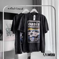 เสื้อฟอก เสื้อOvp เสื้อวง เสื้อโอเวอร์ไซส์ เสื้อวินเทจ ลาย oasis ⚡️ 𝕻𝖗𝖊𝖒𝖎𝖚𝖒⚡️