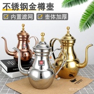 Long Spout Restaurant Teapot with Filter, Hotel Stainless Steel Kettle, Commercial Chinese Style Res