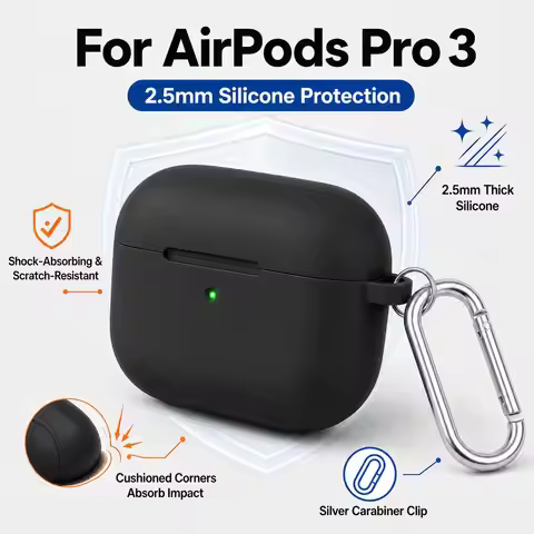 for AirPods Pro 3 Silicone Protective Cases For AirPods Pro 3rd Generation Case Airpods Pro 3 Earpho