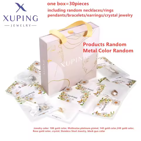 Xuping Jewelry Fashion Promotion Charm Gold Color Plated Mixed Rings Earrings Crystal Jewelry Neckla