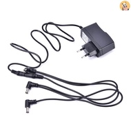 [CO] EU Guitar Effects Pedal 9V Electrode Power Harness Cable Splitter Lead Adapter [TH]