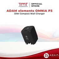 ADAM elements OMNIA P3 USB-C 33W Compact Wall Charger