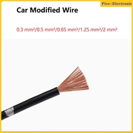 Car Modified Wire 1.25mm Square Thin-skin Insulated Wire AVSS High Temperature Resistant Flame Supply Wiring Harness For Vehicles-5/20Meters