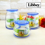 利比藍色透明玻璃儲物罐密封罐小號居家蜂蜜瓶大號奶粉茶葉食品罐