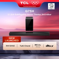 TCL [NEW] Q75H 5.1.2ch Sub-flagship Home Theater Soundbar (Dolby Atmos & DTS:X, AI Sonic-Adaptation)