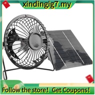 【】5W 5V Solar Panel Powered Fan, Mini Portable Ventilation Cooling Fan 4-Inch USB Portable Fan for C