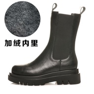 Babosen Forest 2023 New Thick Bottom Fleece-Lined Winter Dr. Martens Boots Womens British Cowhide Ch