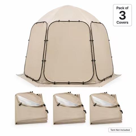 Sun Shade Sail Canopy Cover for 10 x 9.2 ft Screen House Tent, 300D Oxford Silver-Coated Waterproof 