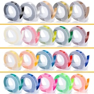 3D Embossing Label Maker Refill Tape 6mm x 3M PVC Label Tape for E101 202 303 404 Dymo 1540 1610 129