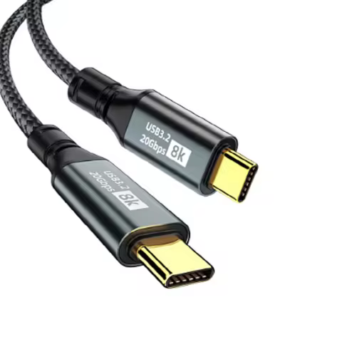 PD 100W 5A USB C to USB C Cable Type C to Type C Gen2 20Gbps 8K @ 60Hz Video Data Cord For iPhone 15