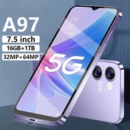 2026 New Mobile Phone A97 4G/5G Phantoms Mobile Phone 7.5“ Hd+ Supports 2 Sim Cards Y21 Smartphone 1