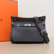 HERMES 吉普賽Jypsiere28石板灰TC皮框O銀扣肩背包