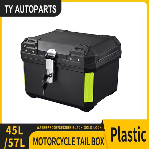 45L57L Motorcycle Trunk Helmet Box Universal Motorbike Top Case ABS Tail Box Rear Luggage Case Water