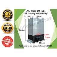 AA-Matic AC 240 IND Single Phase Sliding Motor with Grey Cover and 19T Metal Gear 1200kg - Auto Gate