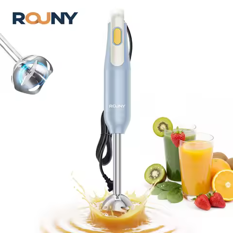 Hand Held Stick Blender, Immersion Hand Blender with Stainless Steel Blades for Kitchen Food Mixing,