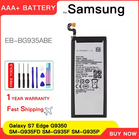 Genuine EB-BG935ABE EB-BG935ABA Batteries For Samsung Galaxy S7 Edge S7Edge SM-G935F G9350 G935FD Ph