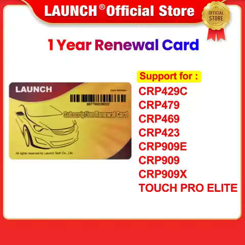 LAUNCH Official Store- Renewal Card for X431/CRP429C/CRP479/CRP469/CRP423/CRP909E/CRP909/CRP909X