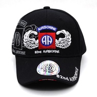 Outdoor Baseball Cap D82 Airborne Division Casual Baseball Cap UV Protective Cap Large Brim Hat Trav