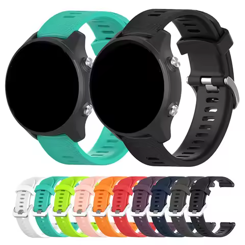 20mm Silicone Strap for Garmin Forerunner 245 645 Music Replacement Watch Band
