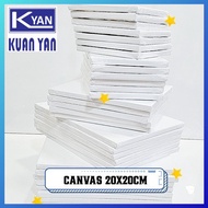 [ Harga Borong ] 20 X 20 cm / Stretched Canvas Board Frame / kanvas lukis / lukisan kanvas