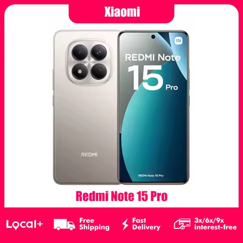 Xiaomi Redmi Note 15 Pro 4G 8GB 256GB 12GB 512GB 6.77" AMOLED Display MTK Helio G200-Ultra 200MP Cam