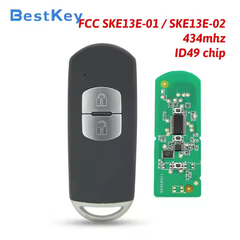 Best Key For Mazda3 Mazda6 CX3 CX5 Axela Atenza 14-19 Smart Key FCC SKE13E-01 SKE13E-02 434Mhz HITAG