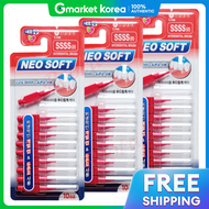 Neo Soft I-Shaped Interdental Brush (Ssss / 0.4mm / 10-Count) X 3 Packs Dupont Bristles Portable wit