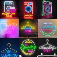 Dry Cleaning Laundry Led Wall Sign, Laundry Room Neon Sign, Laundry Service Led Light Sign, Washhous