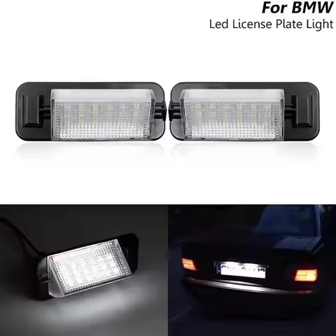 2PCS 18LED License Plate Number Light For BMW 3 Series E36 318i 318is 318ti 325i M3 Car Products Lic