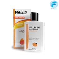 Salicin Plus Shampoo Extra Formula ซาลิซิน พลัส แชมพู Tar oil Selenium Sulfide 60 ml. [FC]