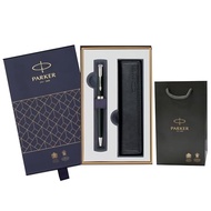[Direct Japan] PARKER Parker Ballpoint Pen Sonnet Matte Black CT Medium Character Oil-based Genuine Leather with Pen Case Gift Box Set Genuine Import 1950881 V2