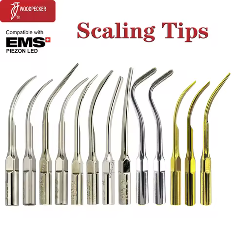 Original Woodpecker Ultrasonic Scaling Tip Dental Scaler Tips G1 G2 G3 G4 G5 G6 G7 G20 G21 Fit EMS U