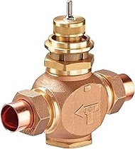 Johnson Controls VG7481GT Series VG7000 Bronze Globe Valve, Two-Way Push-Down-to-Open, Brass Trim, U
