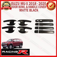 MUX ( MU-X ) 2018 - 2020 LS 4x4 Door Bowl Inner and Door Handle Outer Cover Matte Black Garnish ( do