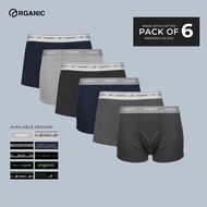 Organic Boxer Brief of 6 Cotton Boxer Short for Men Random Colors Underwear for Men Boxer for Men Me