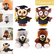 [flameer1] Graduation Stuffed Animal Toy with Gown Cap for Graduation