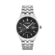 Citizen Regular Stainless Steel Bracelet and Black Dial - Eco-Drive - BM7250-56E