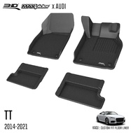 3D Mats พรมปูพื้นรถยนต์ AUDI TT (MK3) 2014 - 2021 พรมกันลื่น พรมกันนํ้า พรมรถยนต์