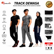 MU SELUAR TRACK DEWASA / LONG TRACKSUIT / SELUAR TREK SUKAN / TRACK SUIT UNISEX / TRACK BOTTOM / TRA