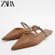 ZARA toe flat shoes women's shoes