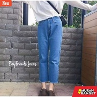 Women's Long Denim [COD] BOYFRIEND JEANS RAWIS SUWIR BOTTOM/CHEAP WOMEN'S JEANS PANTSCHEAP JEANS BOT