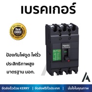 รุ่นขายดี เบรคเกอร์ งานไฟฟ้า SCHNEIDER เมนเบรกเกอร์ 100 A 30 KA EZC100H3100T สีดำ ตัดไฟ ป้องกันไฟดูด