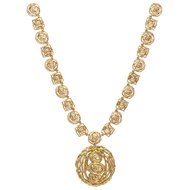 Chaumet Vintage Gold Labyrinth Convertible Brooch Pendant Necklace
