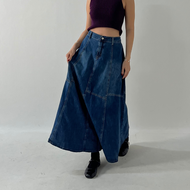 IMPORT ROME Rok Wanita Denim Jeans Panjang Flare Bangkok (DNM-04)