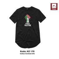 Kz-178 Da'Wah T-Shirt - Palestine Longline by ZAIN