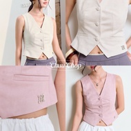 chuuchop(S-XL)Sunbeam Suede Vest เสื้อกั๊กหนังกลับ (C8386)