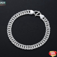 [LOCAL] 925 H214 Men Bracelet Sterling Silver [ Penang Seller ]