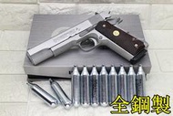 武SHOW 鋼製 INOKATSU COLT M1911 手槍 CO2槍 銀 優惠組B 井勝 1911 柯特 MEU 