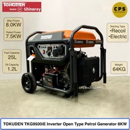 TOKUDEN TKG9500iE Inverter Open Type Petrol Generator 8.0KW